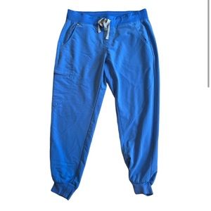 Figs Technical Collection Light Ciel Blue Jogger Scrubs Size Medium